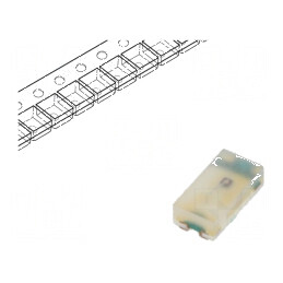 LED SMD 0603 Portocalie 28,5-90mcd 1,6x0,8x0,4mm 130° 20mA - Lampa cu LED-uri SMD | Electronic-mag.ro | Componente Electronice