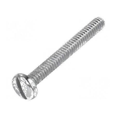 Şurub UNC 4-40 x 25,4 mm cu cap rotund crestat din oţel zincat | Electronic-mag.ro | Componente Electronice