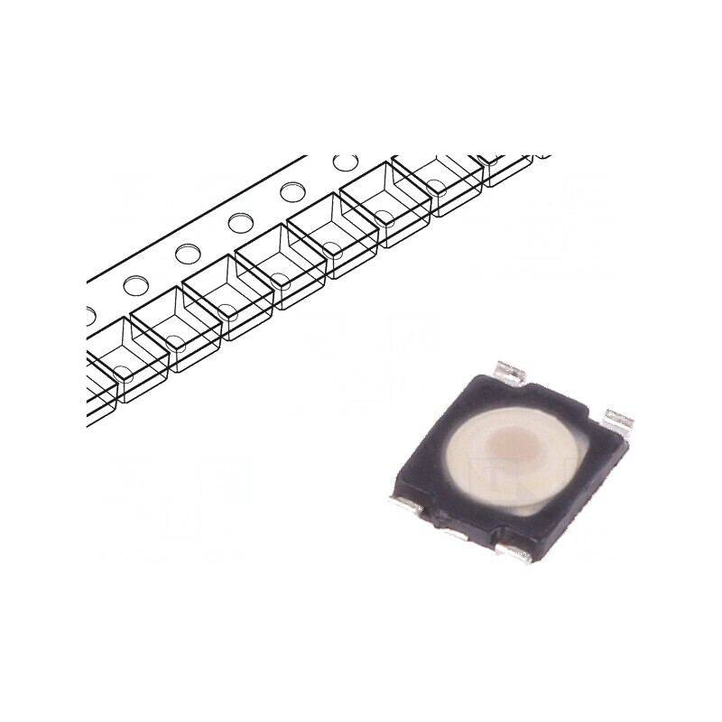 Microîntrerupător TACT SPST-NO 0,05A/32VDC SMT - Pozitie 2 | Electronic-mag.ro | Componente Electronice Microîntrerupător TACT SPST-NO 0,05A/32VDC SMT - Pozitie 2 | Electronic-mag.ro | Componente Electronice