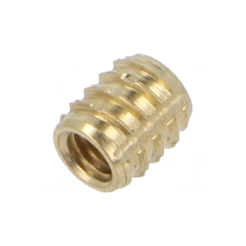 Adaos filetat din alamă M3, 5,25mm, cu caracteristici din duroplast | Electronic-mag.ro | Componente Electronice