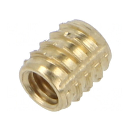 Adaos filetat din alamă M3, 5,25mm, cu caracteristici din duroplast | Electronic-mag.ro | Componente Electronice