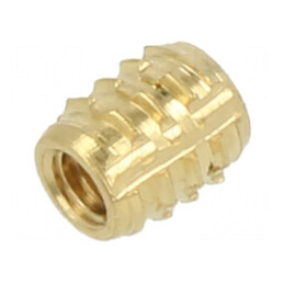 Adaos filetat din alamă M2 BN 37915, lungime 4mm, compatibil cu plastic TRISERT® | Electronic-mag.ro | Componente Electronice
