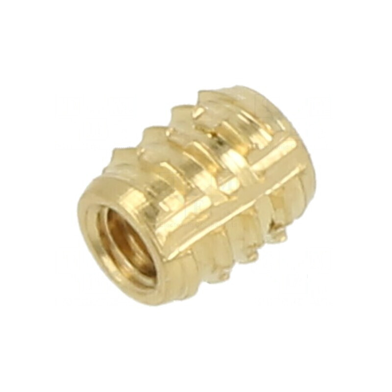 Adaos filetat din alamă M2 BN 37915, lungime 4mm, compatibil cu plastic TRISERT® | Electronic-mag.ro | Componente Electronice