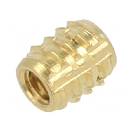 Adaos filetat din alamă M2 BN 37915, lungime 4mm, compatibil cu plastic TRISERT® | Electronic-mag.ro | Componente Electronice