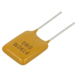 Siguranţă polimerică PTC 1,6A Imax 40A THT PTR016V - Pungă de protecţie pentru circuite electrice | Electronic-mag.ro | Componente Electronice