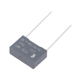 Condensator polipropilenă R75 33nF 18x6x12mm THT ±5% 15mm - Componentă electronică | Electronic-mag.ro | Componente Electronice