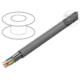 Cablu F/UTP 4x2x26AWG 5e Litat CCA PVC Gri 100m Ø5,6mm pentru Rețea de Date | Electronic-mag.ro | Componente Electronice