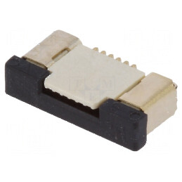 Conector FFC/FPC orizontal 6 pini ZIF, contacte superioare | Electronic-mag.ro | Componente Electronice