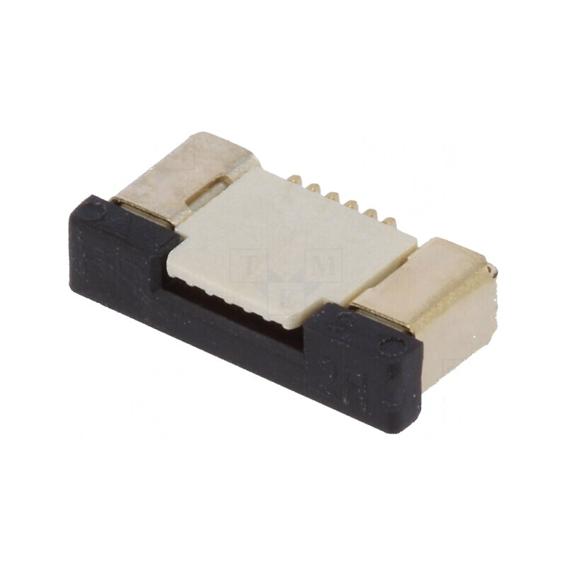 Conector FFC/FPC orizontal 6 pini ZIF, contacte superioare | Electronic-mag.ro | Componente Electronice