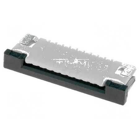 Conector FFC/FPC orizontal 10 pini superioare ZIF pentru aplicații electronice | Electronic-mag.ro | Componente Electronice