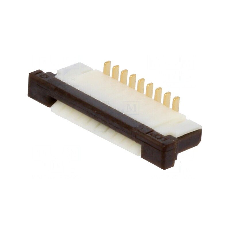 Conector FFC/FPC vertical PIN 9 ZIF SMT 125V 1A gold flash pentru circuite electronice | Electronic-mag.ro | Componente Electronice Conector FFC/FPC vertical PIN 9 ZIF SMT 125V 1A gold flash pentru circuite electronice | Electronic-mag.ro | Componente Electronice