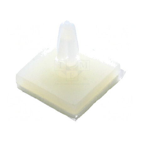 Distanţier PCB autoadeziv din gumă, lungime 4mm, clichet naturală | Electronic-mag.ro | Componente Electronice
