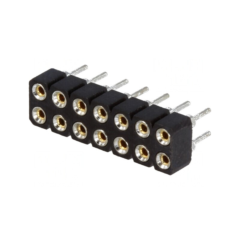 Conector şiruri pini soclu mamă 14 contacte întoarse - accesorii electrice | Electronic-mag.ro | Componente Electronice