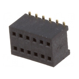 Conector şiruri pini soclu mamă 12 pini 1,27mm SMT 2x6 | Electronic-mag.ro | Componente Electronice