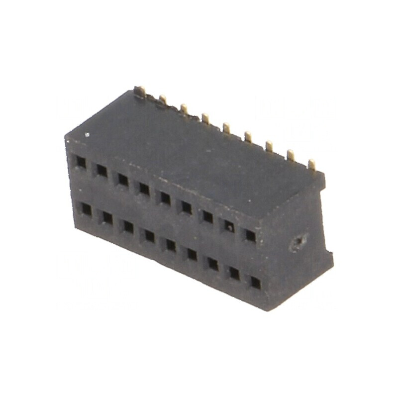 Conector şiruri pini soclu mamă 18 PIN 1,27mm SMT 2x9 pentru montaj pe placă | Electronic-mag.ro | Componente Electronice Conector şiruri pini soclu mamă 18 PIN 1,27mm SMT 2x9 pentru montaj pe placă | Electronic-mag.ro | Componente Electronice