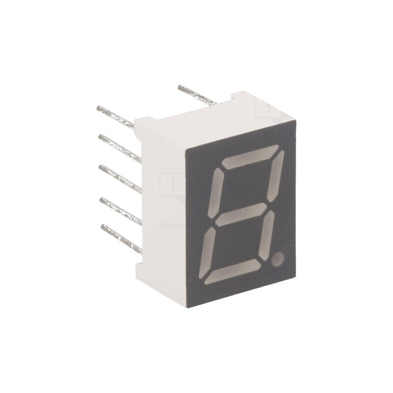 Afișaj LED 7 segmente 9,9mm 3,9 Nr.car: 1 roșie 30÷60mcd pentru proiecte electronice | Electronic-mag.ro | Componente Electronice Afișaj LED 7 segmente 9,9mm 3,9 Nr.car: 1 roșie 30÷60mcd pentru proiecte electronice | Electronic-mag.ro | Componente Electronice
