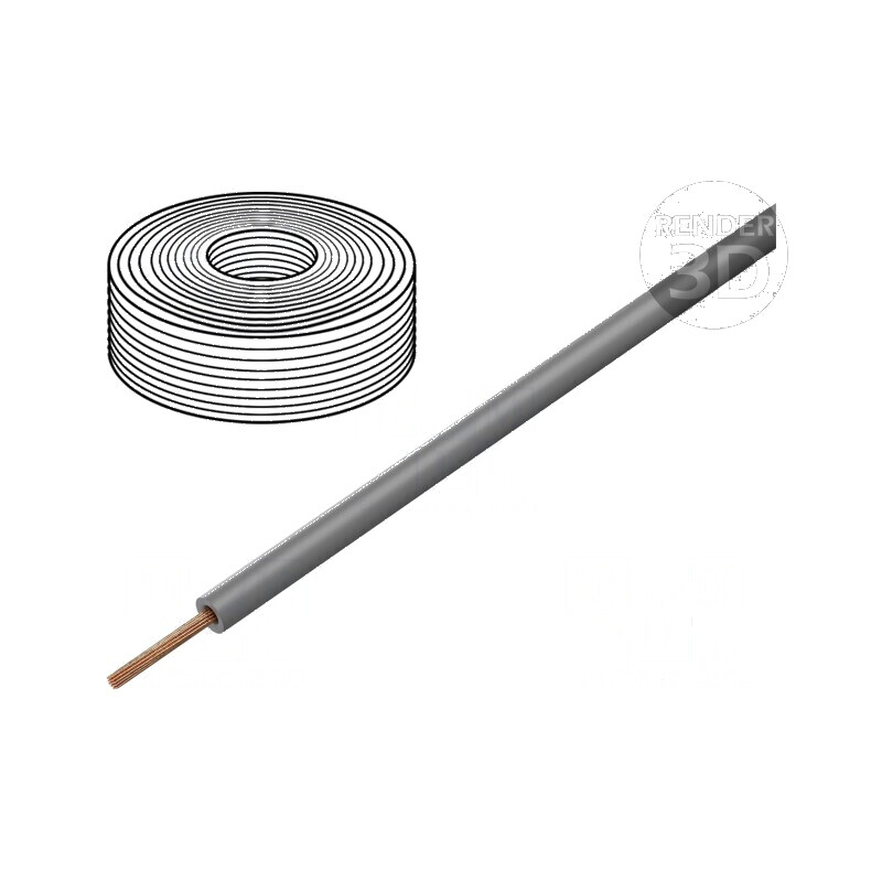 Cablu litat H05Z-K 0,5mm2 LSZH gri 300V/500V 100m Clasa 5 | Electronic-mag.ro | Componente Electronice Cablu litat H05Z-K 0,5mm2 LSZH gri 300V/500V 100m Clasa 5 | Electronic-mag.ro | Componente Electronice