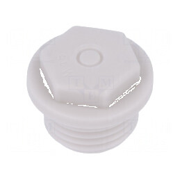 Capac de protecție M16 1,5 IP54 din poliamidă gri cu filet metric | Electronic-mag.ro | Componente Electronice