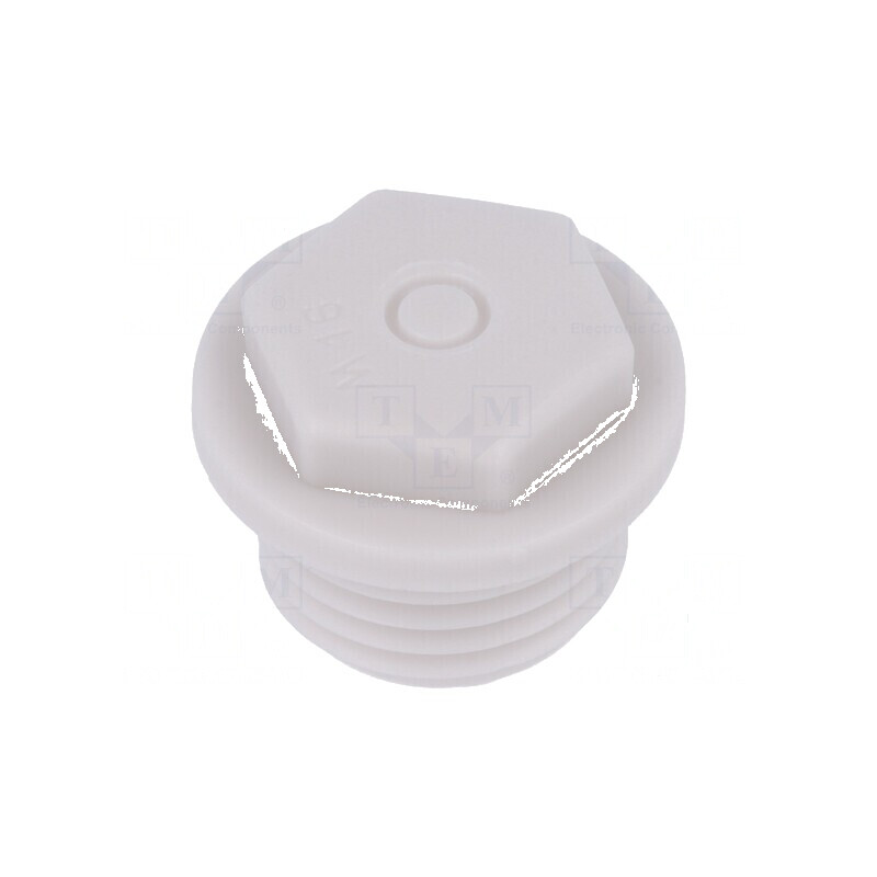 Capac de protecție M16 1,5 IP54 din poliamidă gri cu filet metric | Electronic-mag.ro | Componente Electronice