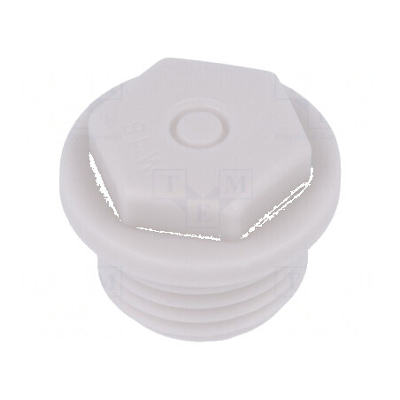 Capac de protecție M16 1,5 IP54 din poliamidă gri cu filet metric | Electronic-mag.ro | Componente Electronice