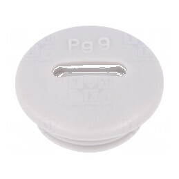 Capac de protecție PG9 IP54 din poliamidă gri deschis pentru cabluri de 6mm | Electronic-mag.ro | Componente Electronice
