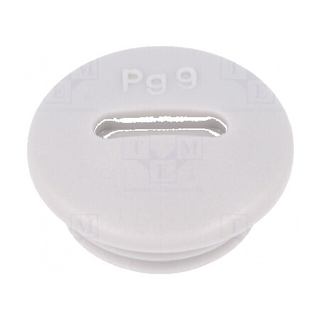 Capac de protecție PG9 IP54 din poliamidă gri deschis pentru cabluri de 6mm | Electronic-mag.ro | Componente Electronice