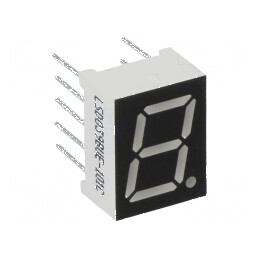 Afişaj LED 7 segmente 9,9mm 0,39 Nr.car: 1 roşie 6,5mcd pentru display-uri comerciale | Electronic-mag.ro | Componente Electronice