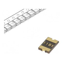 Siguranță polimerică PTC 1,1A Imax 100A pentru PCB SMT MF-SM 1812 | Electronic-mag.ro | Componente Electronice
