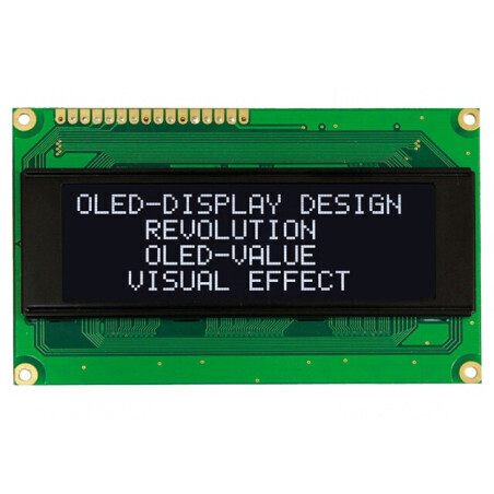 Afișaj OLED Alfanumeric 20x4 Alb 98x60x10mm | Electronic-mag.ro | Componente Electronice