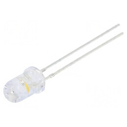 LED 5mm Verde/Alb Cald cu Clipire 5800-8400mcd - Iluminare Eficientă | Electronic-mag.ro | Componente Electronice