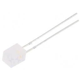 LED dreptunghiular bicolor 5x5x7mm roșu/alb cald bipolar | Electronic-mag.ro | Componente Electronice