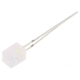 LED dreptunghiular 5x5x7mm bipolar bicolor roșu/alb 140° | Electronic-mag.ro | Componente Electronice