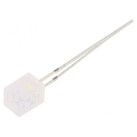 LED dreptunghiular 5x5x7mm bipolar bicolor roșu/alb 140° | Electronic-mag.ro | Componente Electronice