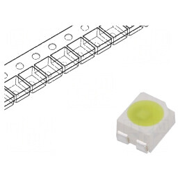 Banda LED SMD 3528 PLCC4 alb neutru 2100mcd 120° 14mA 5,5÷20VDC - iluminare eficientă pentru interior | Electronic-mag.ro | Componente Electronice
