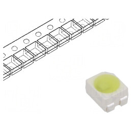 LED SMD 3528 PLCC4 Alb Rece 2000mcd 120° 14mA 5,5-20VDC - Bandă LED de iluminat | Electronic-mag.ro | Componente Electronice