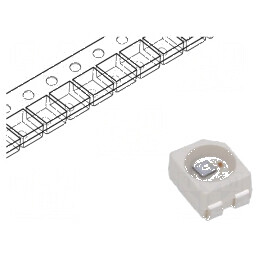 LED SMD 3528 PLCC4 Galben 400mcd 3,5x2,8x1,9mm 120° 14mA pentru Iluminat | Electronic-mag.ro | Componente Electronice
