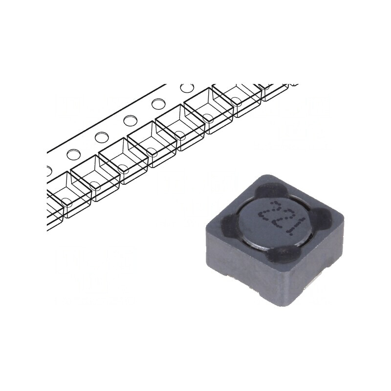 Inductor SMD 220uH 360mA 1,17Ω ±20% dimensiuni 7,3x7,3x4,5mm | Electronic-mag.ro | Componente Electronice
