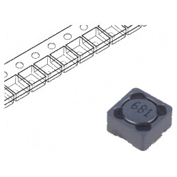 Inductor SMD 680uH 220mA 4,63Ω ±20% dimensiuni 7,3x7,3x4,5mm | Electronic-mag.ro | Componente Electronice