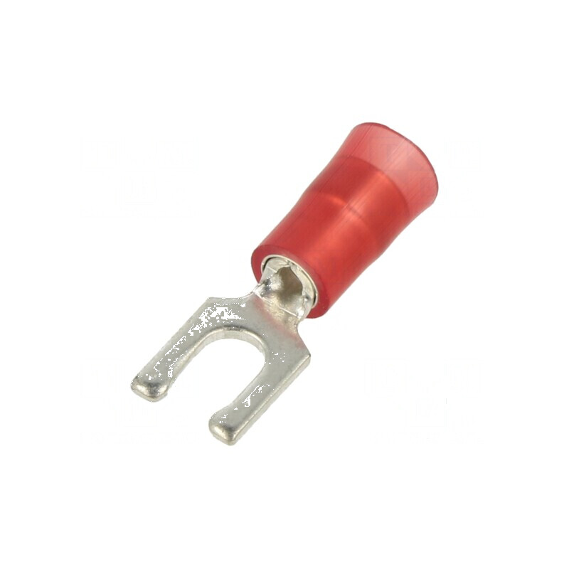 Vârf furcă izolată roşie Ø 3,5mm pentru cablu 0,5÷1mm2 crimpat | Electronic-mag.ro | Componente Electronice Vârf furcă izolată roşie Ø 3,5mm pentru cablu 0,5÷1mm2 crimpat | Electronic-mag.ro | Componente Electronice