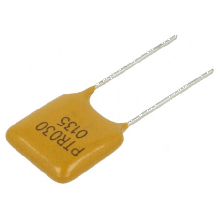 Siguranţă polimerică PTC 1,35A Imax 40A THT PTR030V - Pungă de protecţie | Electronic-mag.ro | Componente Electronice