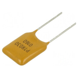 Siguranță polimerică PTC 1,6A Imax 40A THT PTR030V pentru protecția circuitelor electrice - pungă | Electronic-mag.ro | Componente Electronice