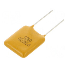 Siguranță polimerică PTC 1,85A Imax 40A THT PTR030V - Pungă de protecție pentru circuit electric | Electronic-mag.ro | Componente Electronice