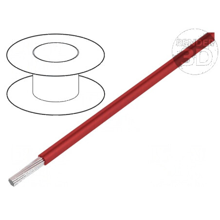 Cablu litat 1x24AWG PVC roşu 300V Clasa 5 24AWG | Electronic-mag.ro | Componente Electronice