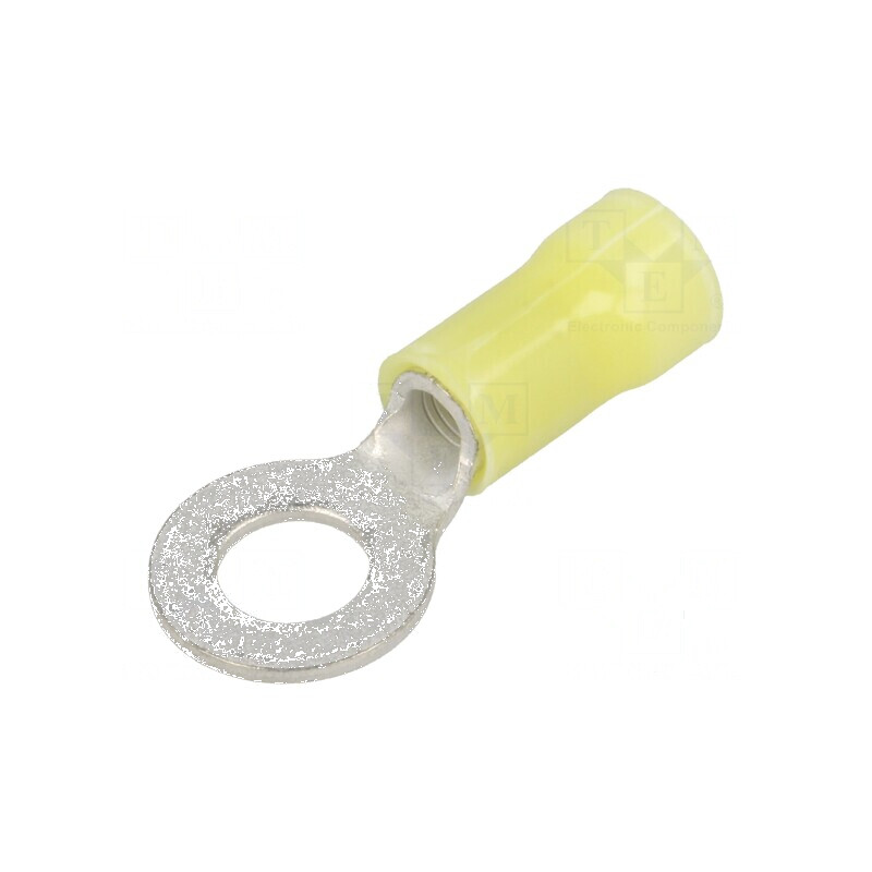 Vârf inelar M6, Ø 6,35mm, crimpat pe cablu pentru secțiuni 3÷6mm², izolat | Electronic-mag.ro | Componente Electronice Vârf inelar M6, Ø 6,35mm, crimpat pe cablu pentru secțiuni 3÷6mm², izolat | Electronic-mag.ro | Componente Electronice