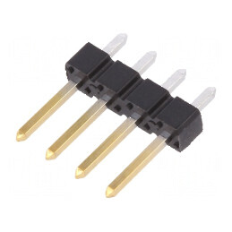 Conector BERGSTIK II tată PIN 4 pentru şiruri pini | Electronic-mag.ro | Componente Electronice