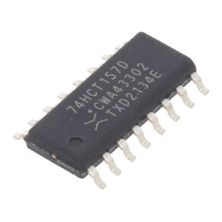Multiplexor digital IC 4 canale 2 intrări TTL SMD SO16 4,5÷5,5VDC HCT | Electronic-mag.ro | Componente Electronice