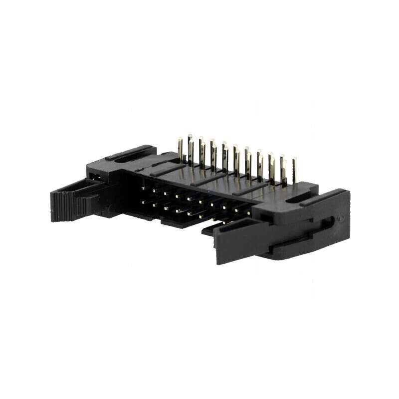 Conector IDC soclu tată 20 pini unghi 90° THT aurit 2,54mm | Electronic-mag.ro | Componente Electronice Conector IDC soclu tată 20 pini unghi 90° THT aurit 2,54mm | Electronic-mag.ro | Componente Electronice