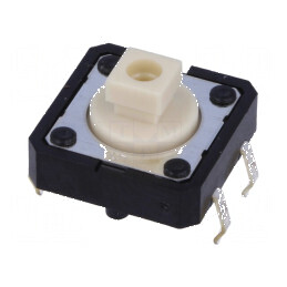 Microîntrerupător TACT SPST-NO 0,05A/24VDC THT - Poziție 2 | Electronic-mag.ro | Componente Electronice