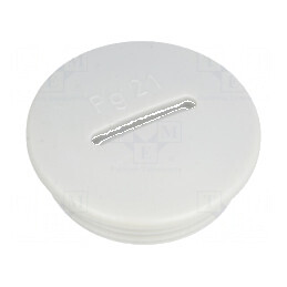Capac de protecţie PG21 IP54 din polistiren gri deschis, grosime 8mm | Electronic-mag.ro | Componente Electronice