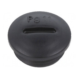 Capac de protecţie PG11 IP56 din poliamidă neagră cu filet de 6mm | Electronic-mag.ro | Componente Electronice